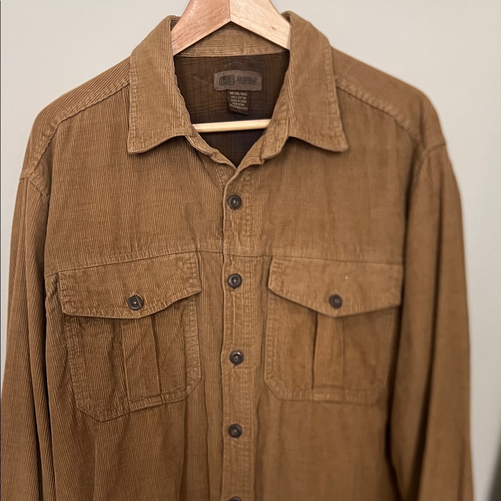 Faded Glory Men's Tan Corduroy Shirt Jacket